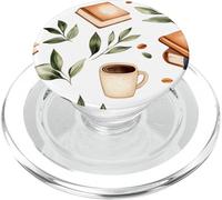 Books and Coffee Book Lover Reading Bookish Fall Book Themed PopSockets PopGrip para MagSafe