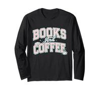 Books and Coffee Cozy Reader Typography Pastel Design Manga Larga