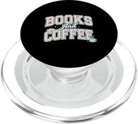 Books and Coffee Cozy Reader Typography Pastel Design PopSockets PopGrip para MagSafe