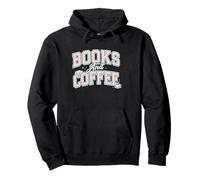Books and Coffee Cozy Reader Typography Pastel Design Sudadera con Capucha