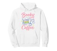 Books and Coffee Reading Lover Bookish Cafe Aesthetic Sudadera con Capucha