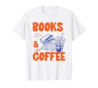 Books and Iced Coffee Bookish Book Lover Reader Bookworm Camiseta