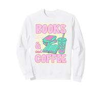 Books and Iced Coffee Bookish Book Lover Reader Bookworm Sudadera