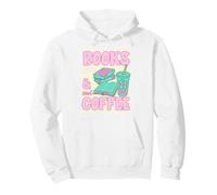 Books and Iced Coffee Bookish Book Lover Reader Bookworm Sudadera con Capucha