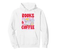 Books and Iced Coffee Bookish Book Lover Reader Bookworm Sudadera con Capucha