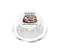 Books Are Magical Dragon Book Lover Read Books Happy Dragons PopSockets PopGrip para MagSafe