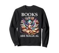 Books Are Magical Dragon Book Lover Read Books Happy Dragons Sudadera