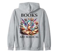 Books Are Magical Dragon Book Lover Read Books Happy Dragons Sudadera con Capucha