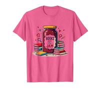 Books Are My Jam, caprichoso Regalo para Lector de Bookworm Camiseta, Hombre, Rosa Jaspeado, XXL