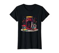 Books Are My Jam, caprichoso Regalo para Lector de Bookworm Camiseta, Mujer, Negro, XS