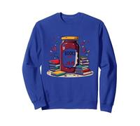 Books Are My Jam, caprichoso Regalo para Lector de Bookworm Sudadera, Unisex para Adultos, Azul Real, XL