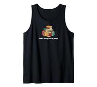 Books are my kind of people Funny Book Lover Reading Camiseta sin Mangas