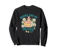 Books Are My Therapy - Cozy Cottagecore Reading tee Sudadera