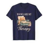 Books Are My Therapy Cozy Reading Nook Aesthetic Camiseta