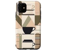 Books & Coffee Book Lovers Reading Theme Bookish Bookshelf Carcasa para iPhone 11