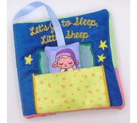Books for Babies - Let's Go to Sleep, Little Sheep: Libro de tela suave en INGLÉS para bebés entre 0 y 36 meses. Interactivo y con una oveja de juguete.: 2