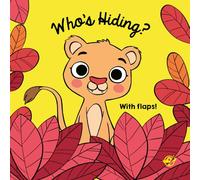 Books for Babies - Who's Hiding?: Libro de tela suave en INGLÉS para bebés entre 0 y 36 meses. Interactivo, con solapas, sonido estimulante y un espejo.: 1