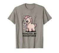 Books Fuel My Horsepower Lindo Poni de Lectura Camiseta