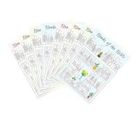 Books Of The Bible Stickers - Bible Tracking Decal Set Of 8 | Christian reading tracckr And Bookshelf Decals | Waterproof Journaling Stickers | For Women Men Study Reading Progress Journals