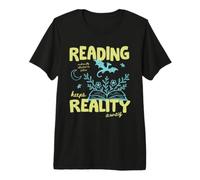 Books Over Reality Book Lover Reader Fiction Library Bookish Camiseta Premium