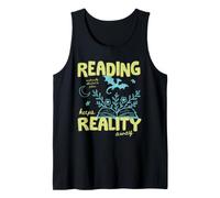Books Over Reality Book Lover Reader Fiction Library Bookish Camiseta sin Mangas