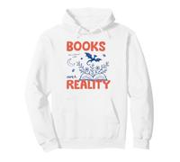 Books Over Reality Book Lover Reader Fiction Library Bookish Sudadera con Capucha