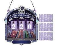 Books Read Counter, Wooden Tabletop Decoration, Books Read Sign Serves