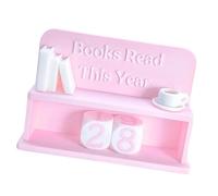 Books Read Sign, Encouraging, 30x20cm Display Panel with Stand, MDF Wood Material, Library Sign Decor with Motivational Message, Home Accessory for Desk Table Office Study Living Room