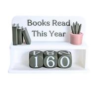 Books Read This Year Counter | Contadores para libros leídos este año | Decoración de estantería de ratón de biblioteca, para lectores, profesores, escritores y amantes de la biblioteca