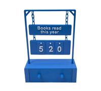 Books Read This Year Mostrador Letrero, Libros Leídos Este Año Registro, Colgante Lectura Libros Mostrador Registro Con Almacenamiento Digital, Creativo Lectura Desafío Registros Estante Decoración