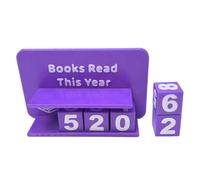 Books Read Tracker - Adjustable Decor Stand Holder - Book Tracker for Reading Goal - for Book Lovers Librarian Reader Women Shelf Bookshelf Kitchen Desktop School Library