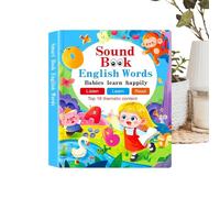 Books with Sound, Interactive Toddler Learning Toys with Music and Stories, Electronic Sensory Book For Reading Development Speech Training Early, Education For Kids Boy Girl Preschool Travel