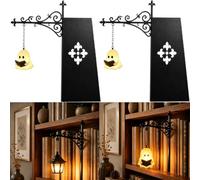Bookshelf Lantern,Librarys Lantern-Decorative Bookshelf Lighting，A,2