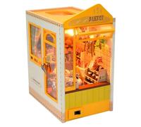 Bookshelf Nook Versatile Insert - Miniature Scene Building Set, Creative Puzzle Decor Accessory For Children and Adults | Study Room Styling Concept, DIY Model Assembly Session, Shelf Aesthetic