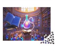 Bookstore, Puzzle 1000 Piezas Adultos, Diversión, Colorido Juego De Habilidad Para Toda La Familia, Book Display And Quiet Space Corner of Reading And Knowledge Atmosphere A Mixture of Multiple Styles