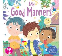 Booktopus Slide and Learn Board Book - My Good Manners Emotional Learning Book - Interactive Books for Kids 4+ Years - Social Skills Dev