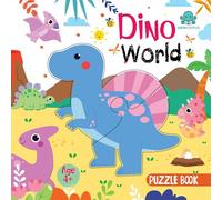 Booktopus Square Puzzle Board Book - Dino World Learning Puzzle with Easy Grip Pieces - Educational Toys for Kids 4+ Years - Motor Skills De