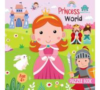 Booktopus Square Puzzle Board Book - Princess World Learning Puzzle with Easy Grip Pieces - Educational Toys for Kids 4+ Years - Motor Skil
