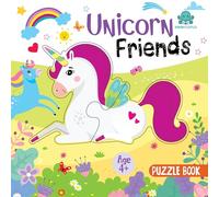 Booktopus Square Puzzle Board Book - Unicorn Friends Learning Puzzle with Easy Grip Pieces - Educational Toys for Kids 4+ Years - Motor Skil