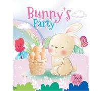 Booktopus Touch and Feel Board Book - Bunny's Party Sensory Book for Toddlers - Textured Baby Books for 4+ Years - Interactive Learning Book