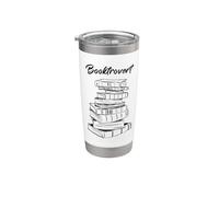 Booktrovert - Cute Funny Women & Girls Book Novel Reader Vaso térmico de acero inoxidable de doble pared