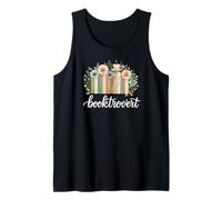 Booktrovert Floral Books Aesthetic Cozy Reader Graphic Camiseta sin Mangas