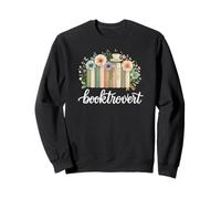 Booktrovert Floral Books Aesthetic Cozy Reader Graphic Sudadera