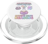Booktrovert Nothing Beat Reading Rock - Tijeras de Papel para Mujer PopSockets PopGrip para MagSafe