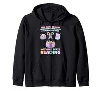 Booktrovert Nothing Beat Reading Rock - Tijeras de Papel para Mujer Sudadera con Capucha