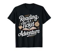 Bookworm Adventure Reading tee Grandes Regalos literarios Camiseta
