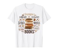 Bookworm Afirmación Tipografía Palabra Arte Lectura Amantes Camiseta