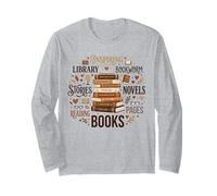 Bookworm Afirmación Tipografía Palabra Arte Lectura Amantes Manga Larga