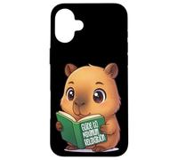 Bookworm Capybara Dreams Kawaii Style Carcasa para iPhone 16 Plus