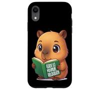 Bookworm Capybara Dreams Kawaii Style Carcasa para iPhone XR